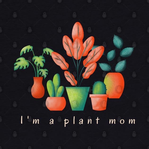 Plant mom t-shirt, indoor plants lover t-shirt by Kikapu creations